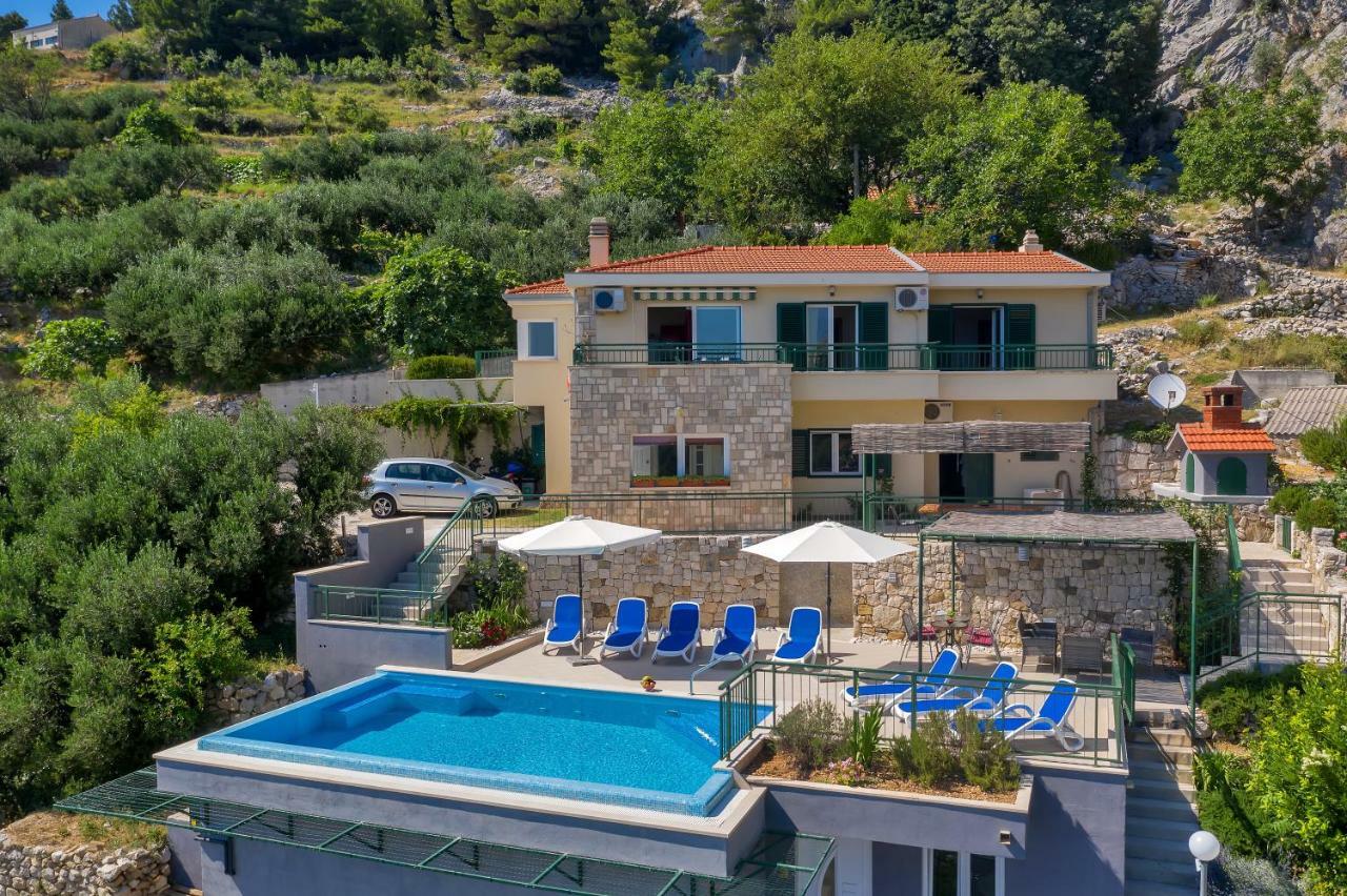 Villa Makar,Heated Pool,Gym,Grill,Seaview 马卡尔斯卡 外观 照片
